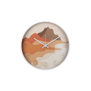 Reloj Pared Metal Blanco 40x4,5x40 Cm