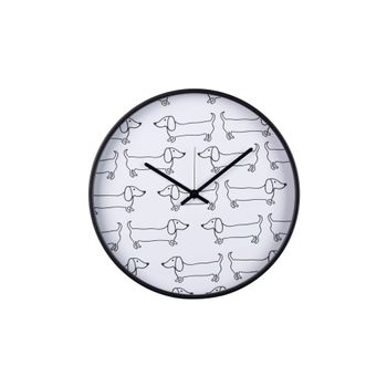 Reloj Pared Metal Negro 40x4,5x40 Cm