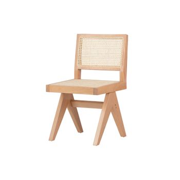 Silla plegable de madera de olmo y ratán » Doméstica