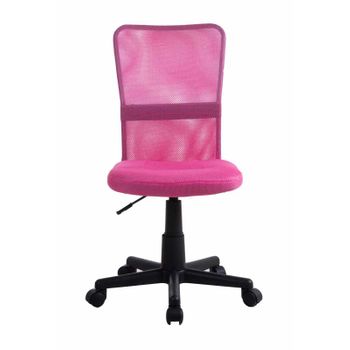 Silla Escritorio FURNITURE STYLE Adriana 44x47,5x85,5-100,5 cm - Rosa