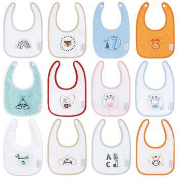 Baberos Bordados Set 12 Pequeño Pekebaby