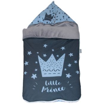 Saco Cuco Polar Little Crown Azul Pekebaby