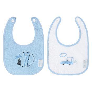 Baberos Bordados Set 2 Pequeño Dino Pekebaby