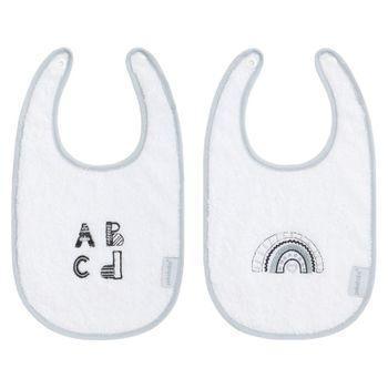 Baberos Bordados Set 2 Mediano Abc Pekebaby