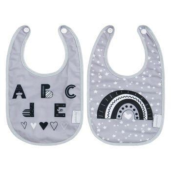 Baberos Estampados Set 2 Mediano Abc Pekebaby