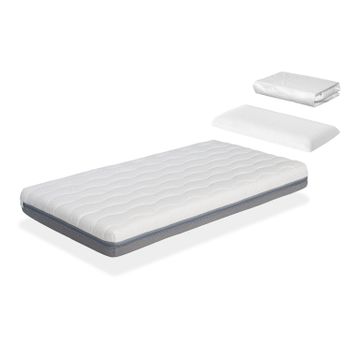 Pack Colchon 80x190 Kala Cama Infantil Altura 14 Cm + 1 Almohada Viscoelastica 80x35 + 1 Protector Colchon 80x190