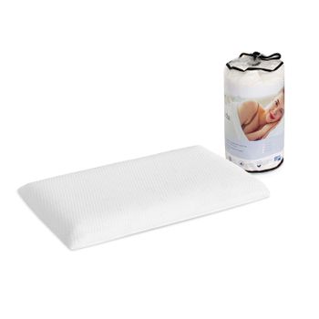 Almohada viscoelástica ergonómica de viaje 25x30cm Pikolin Home