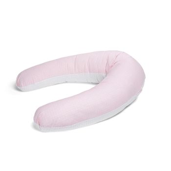 Almohada De Maternidad Y Lactancia, Evolutiva Rosa 160 Cm - Desenfundable Y Con Relleno De Fibra