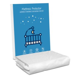 Protector De Colchón 80x40x15 Cm, Impermeable, Resistente Y Transpirable. Fácil De Lavar. Ajustable