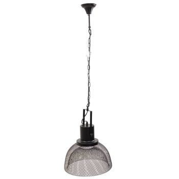 Lámpara De Techo De Metal Negra 35x35x110/35