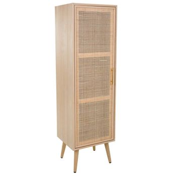 Armario Bajo De Escritorio 2 Puertas - Rox - 96x79x40 - Natural / Blanco  Brillo con Ofertas en Carrefour