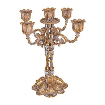 Candelabro Dorado 17x17x25.5