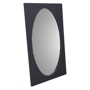 Espejo De Madera Gris Oscuro 50x2.5x80
