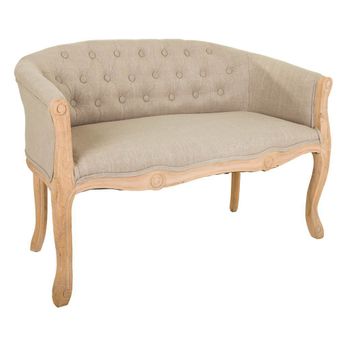 Sofa De Madera Y Tapizado