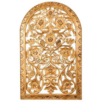 Panel De Madera Dorado Artesanal