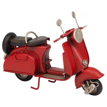 Moto De Metal Roja 17x7x11