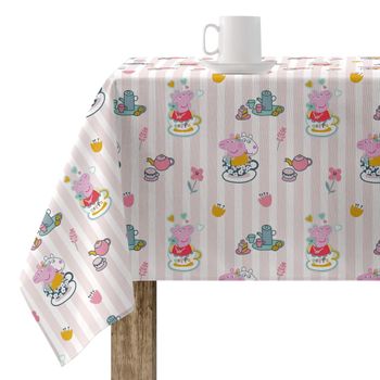 Mantel Resinado Antimanchas Peppa Pig Flowers 1 / 100x140 Cm