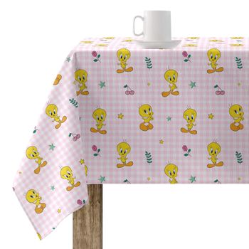 Mantel Resinado Antimanchas Tweety 2 Pink / 200x140 Cm