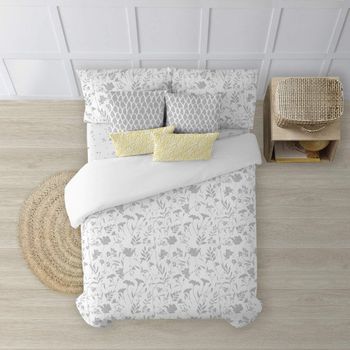 Funda Nordica 150x200 Gris Oscuro, Funda Nordica Cama 90 Shih-Tzu, Suave  Transpirable Conjuntos de Cama, Microfibra Funda Nórdica con Cremallera y 2