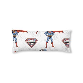 Funda De Almohada 100% Algodón Man Of Steel / 48x110 Cm