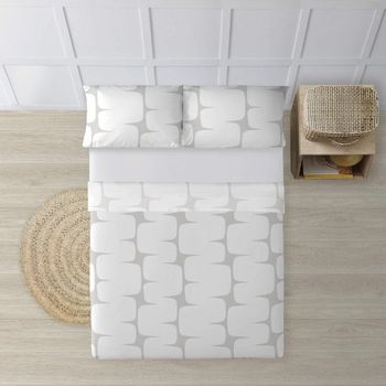 Funda Nórdica Con Botones 100% Algodón Lahan Grey / 140x200 Cm con Ofertas  en Carrefour