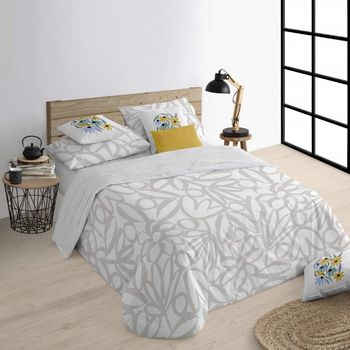 Colcha Primavera Verano Santillana Gris Algodón Poliéster Cama De 150 con  Ofertas en Carrefour