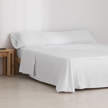 Vipalia - Juego De Sábanas De Franela 100% Algodón. Cama 135/140 Cm. Ramas  Azul con Ofertas en Carrefour