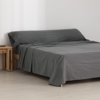 Juego De Sábanas Azul Cama 160x190/200 Cm Don Descanso Gea con Ofertas en  Carrefour