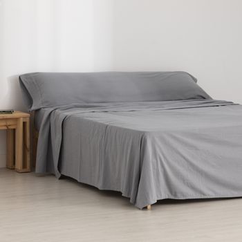 Sábana Bajera Ajustable Lisa Celeste Cama 150 Cm - 150x190/200 Cm, 100%  Algodón. con Ofertas en Carrefour