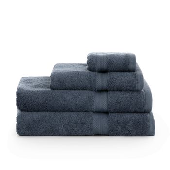 Toalla 100% Algodón Peinado 650 Gr. Denim Blue / 70x140 Baño