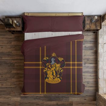 Funda Nórdica Con Botones 100% Algodón Classic Gryffindor / 180x220 Cm