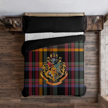 Funda Nórdica Con Botones 100% Algodón Classic Hogwarts / 180x220 Cm