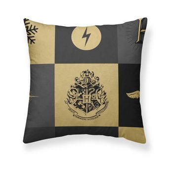 Funda De Almohada 100% Algodón Hogwarts Cuadros Navidad / 65x65 Cm