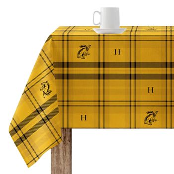 Mantel Resinado Antimanchas Hufflepuff Cuadro / 140x140 Cm