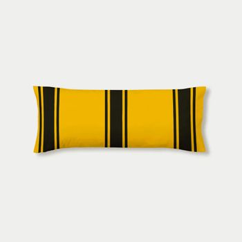 Funda De Almohada 100% Algodón Hufflepuff Rayas / 50x80 Cm