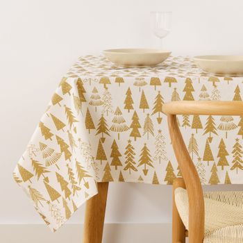 Mantel Antimanchas Christmas 31 Gold / 250x140 Cm