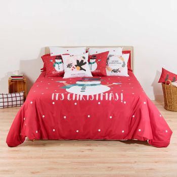 Funda Nordica Cama 90 Infantil CorazóN Rojo, Juego de Ropa de Cama Infantil  Microfibra, Funda Edredon 135x200 cm con Cremallera y 1 Funda de Almohada