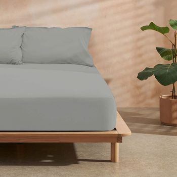 Bajera 100% Algodón Basic Cama 200 (200x200 Cm) Gris con Ofertas en  Carrefour