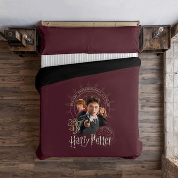 Funda Nórdica Harry Potter Microsatén Gryffindor Bond / 220x220 Cm