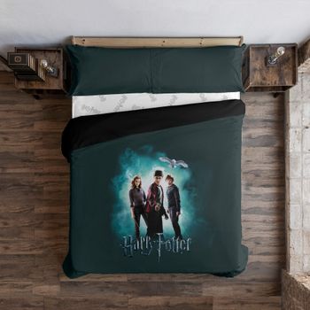 Funda Nórdica Harry Potter Microsatén Lumos / 240x220 Cm