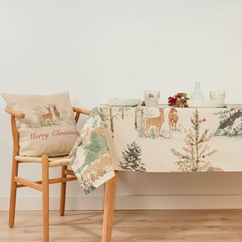 Mantel Resinado Antimanchas Belum Christmas Deer 100 X 140 Cm