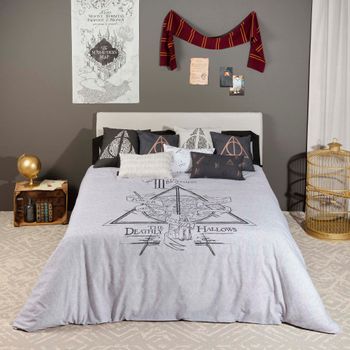 Funda Nórdica 100% Algodón Modelo Deathly Hallows Legend / Cama De 180 (260x240 Cm)