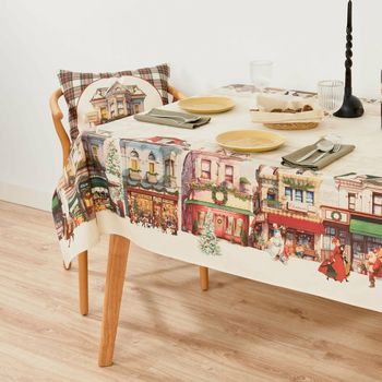 Mantel Antimanchas Belum Christmas City Multicolor 100 X 155 Cm