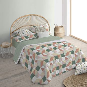 COTTON ARTean - Funda Nordica ARABIAN algodón poliéster gris 150 X 260 Cama  de 90