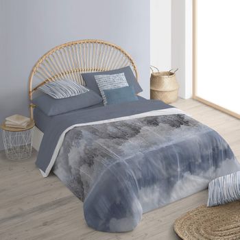 Juego De Sábanas Carnaby Gris Algodón Poliéster Multicolor Cama 200 con  Ofertas en Carrefour