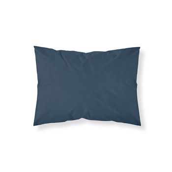 Funda De Almohada 100% Algodón Liso Insignia Blue / 45x110 Cm