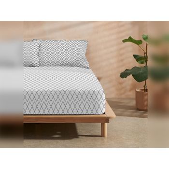 Juego De Sábanas 3 Piezas Cama 90 Microfibra Transpirable Suave 90x190/200  Cm Mocca con Ofertas en Carrefour