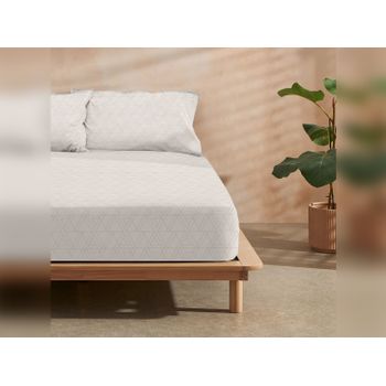 Sábana Bajera Ajustable 160 X 200 X 25 Cm 100% Algodón Gris Humo con  Ofertas en Carrefour