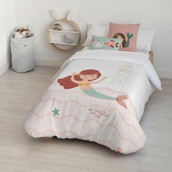 Juego De Funda Nórdica Kids&cotton Mosi Big Rosa 155 X 220 Cm