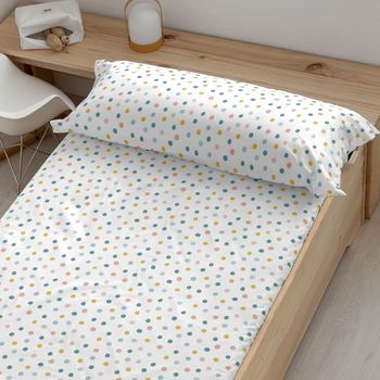 Sábana Bajera Ajustable Kids&cotton Kibo Multicolor 90 X 200 Cm